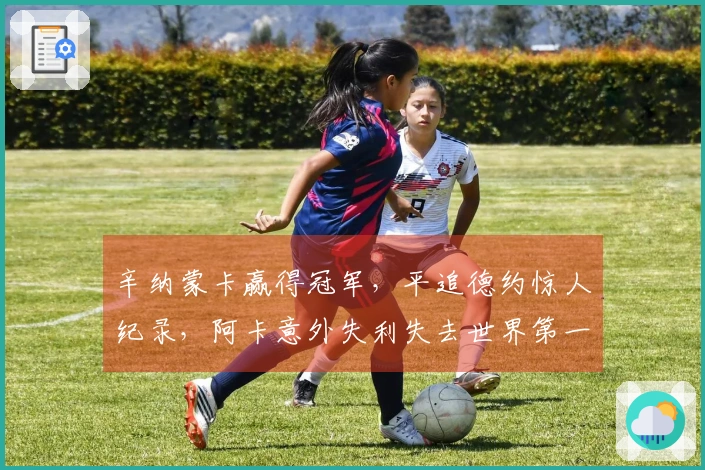 辛纳蒙卡赢得冠军，平追德约惊人纪录，阿卡意外失利失去世界第一