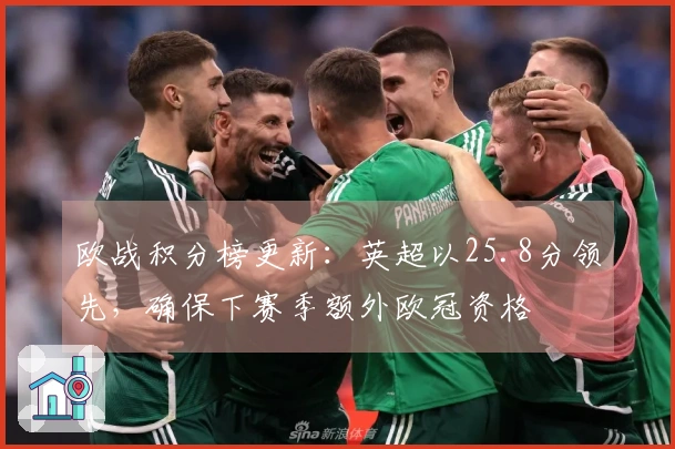 欧战积分榜更新：英超以25.8分领先，确保下赛季额外欧冠资格