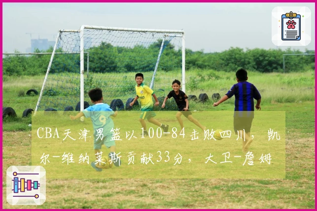CBA天津男篮以100-84击败四川，凯尔-维纳莱斯贡献33分，大卫-詹姆斯砍下26分